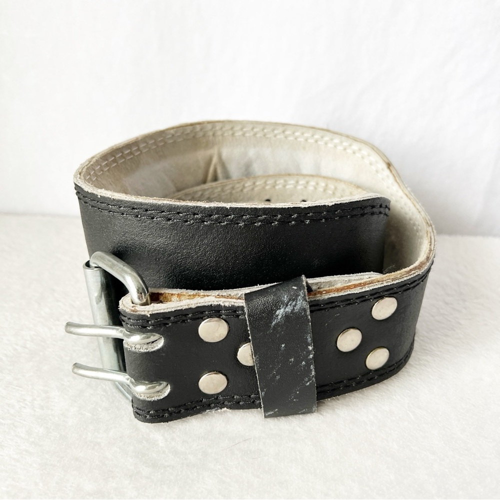 Gold's Gym Black Leather Men's Belt L/XL